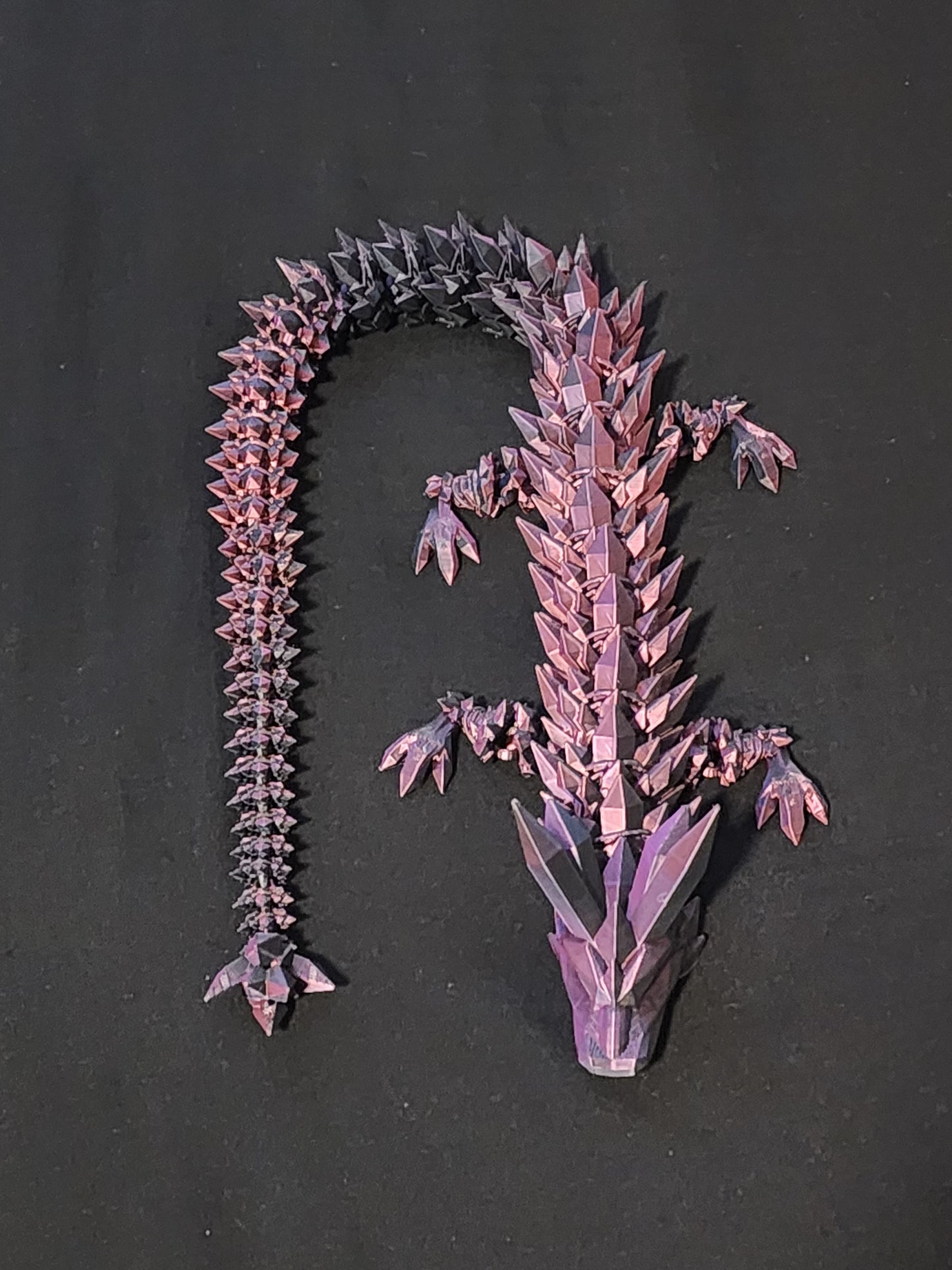 Crystal Dragon articulating figurine is both a fidget toy and glorious decor