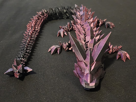 Crystal Dragon articulating figurine is both a fidget toy and glorious decor