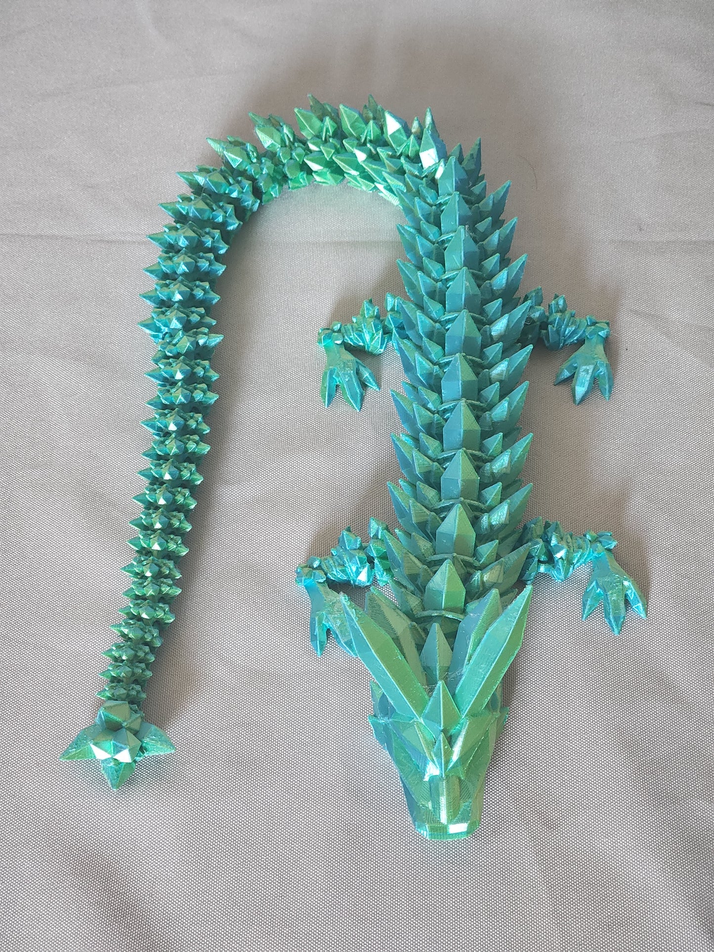 Crystal Dragon articulating figurine is both a fidget toy and glorious decor