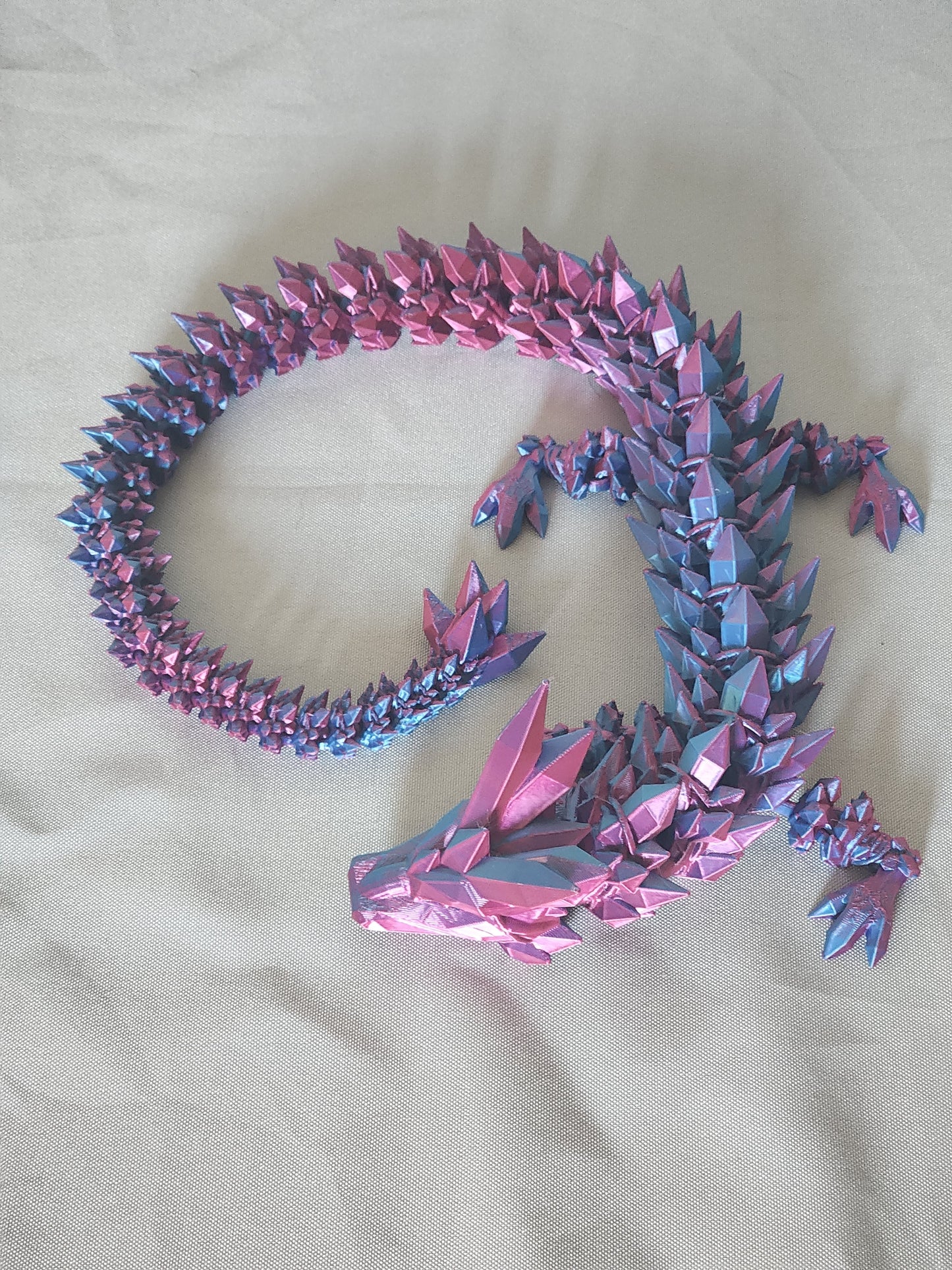 Crystal Dragon articulating figurine is both a fidget toy and glorious decor