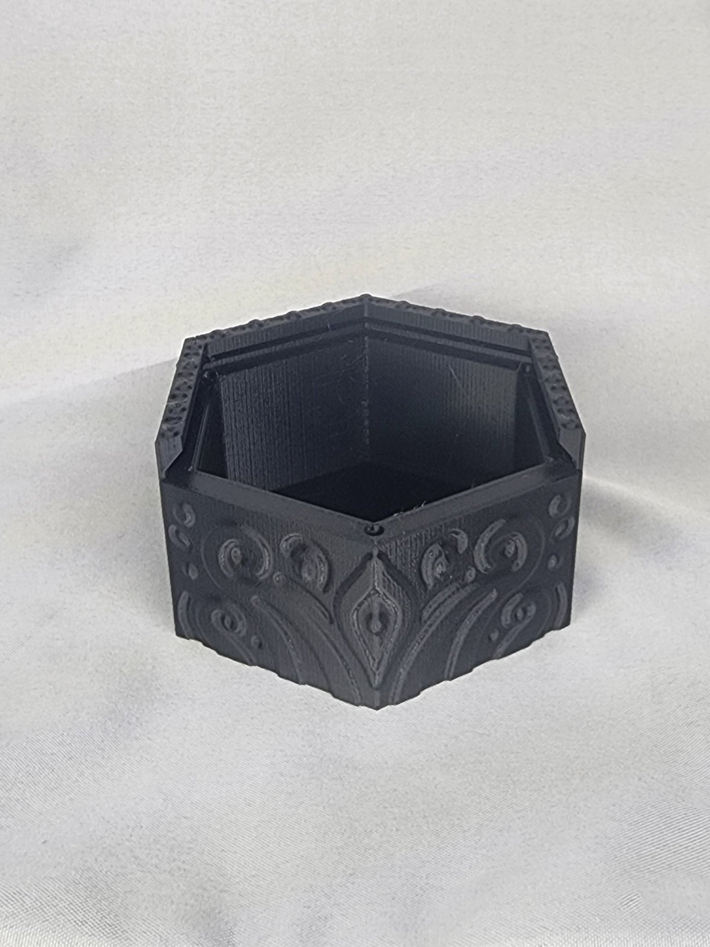 Hexagon Dragon Box with Sleeping Dragon lid will guard your jewels and look amazing in the process