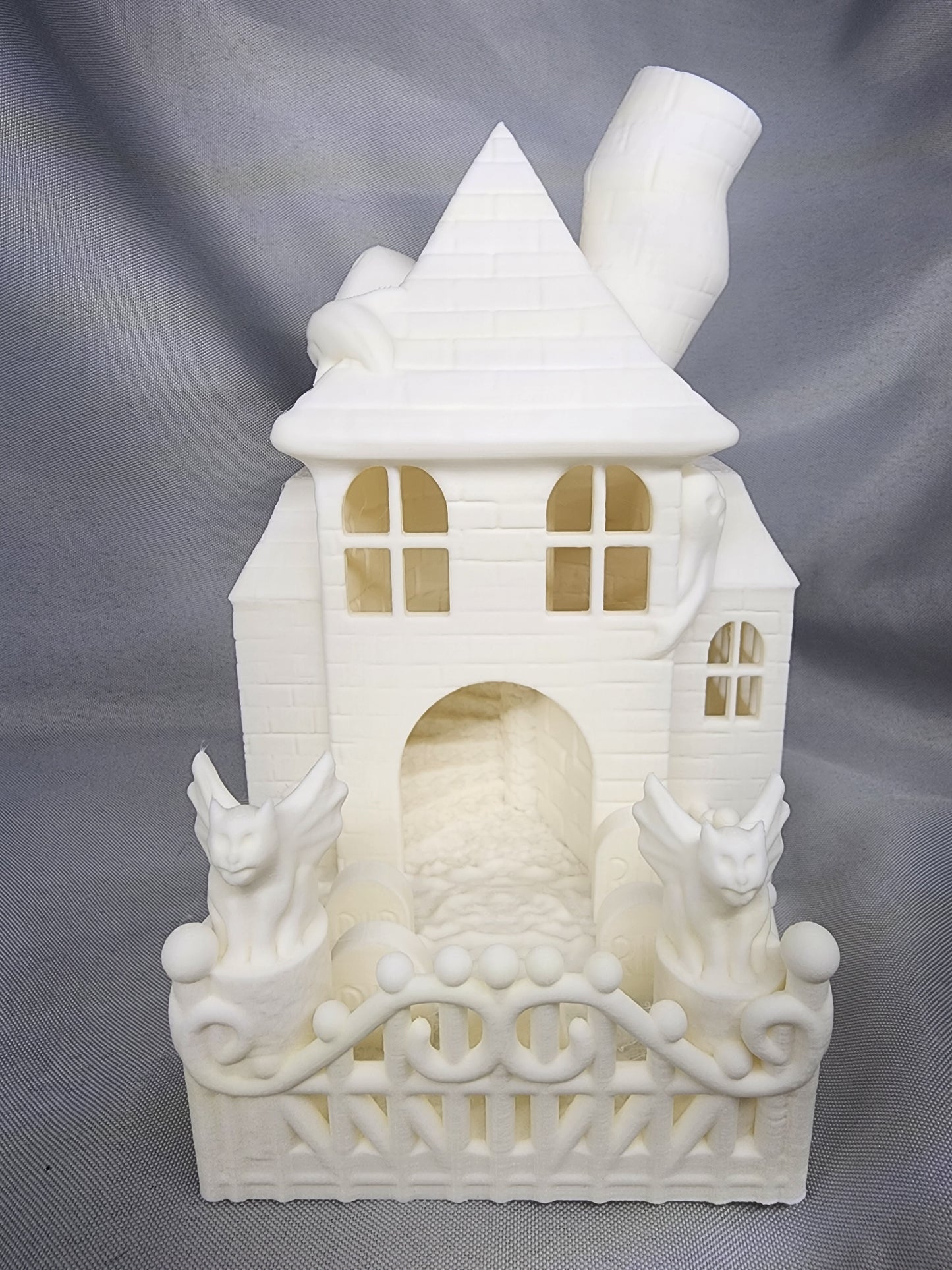Haunted House Dice Tower is the perfect decoration and dice game accessory for Halloween or year-round.