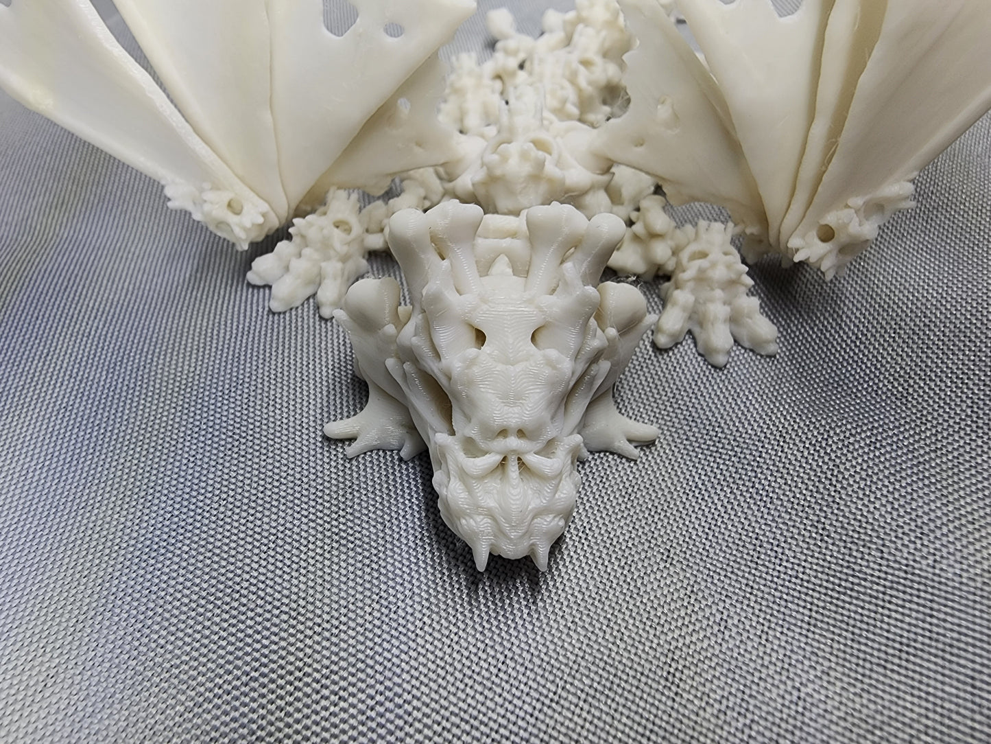 Hollow Bone Winged Dragon articulating figurine