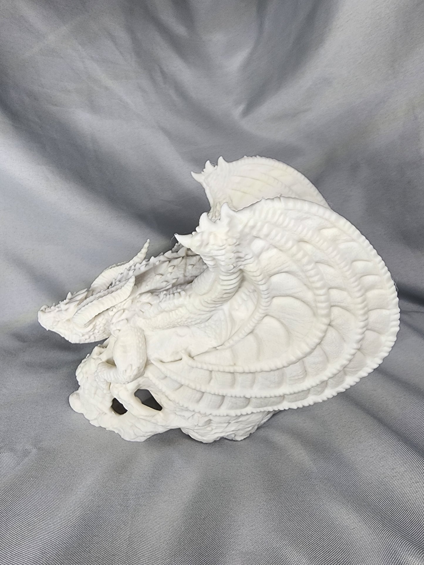 Dragon perched on skull decoration for home or office whether it's Halloween or any other time of year