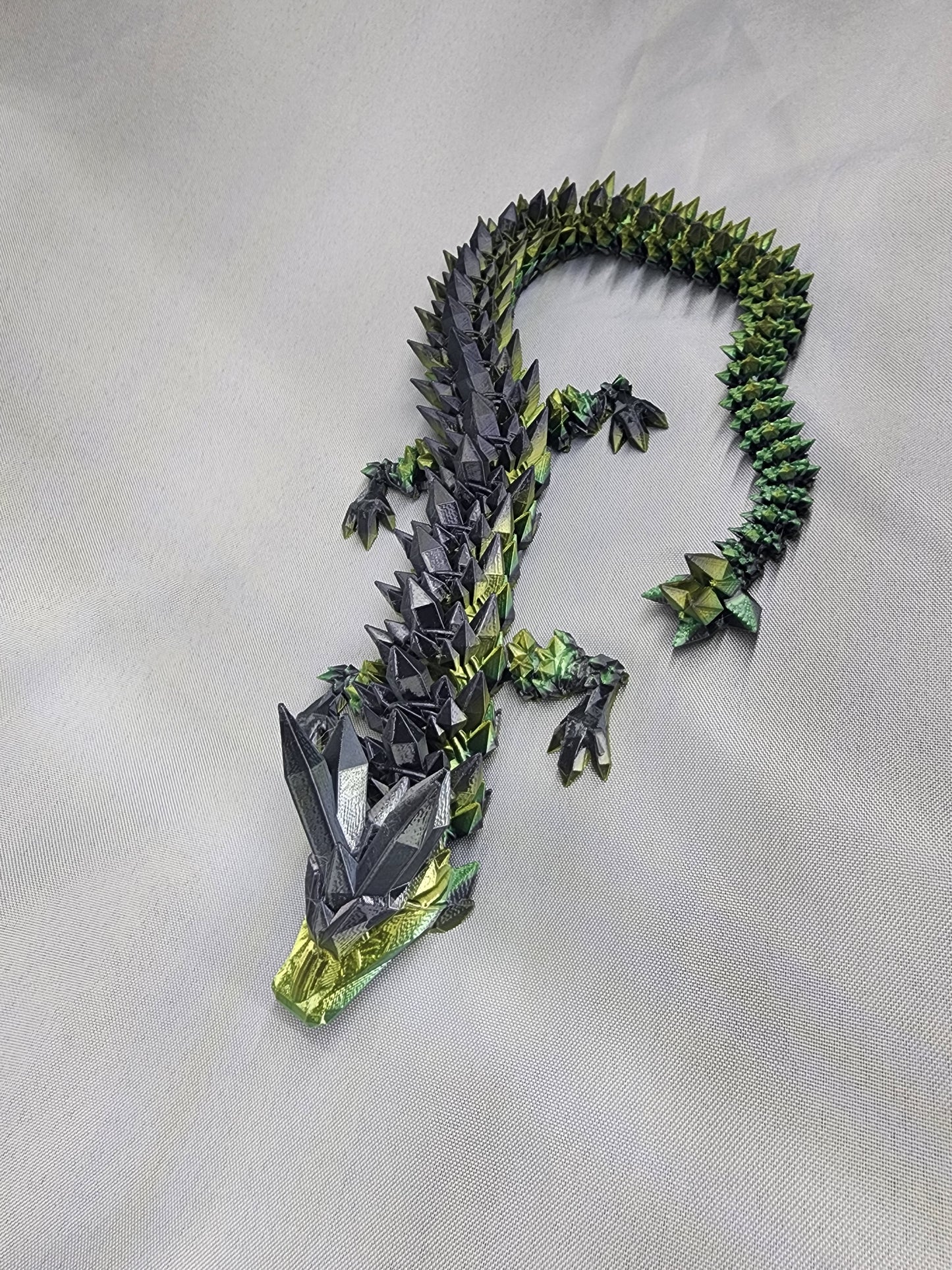 Crystal Dragon articulating figurine is both a fidget toy and glorious decor