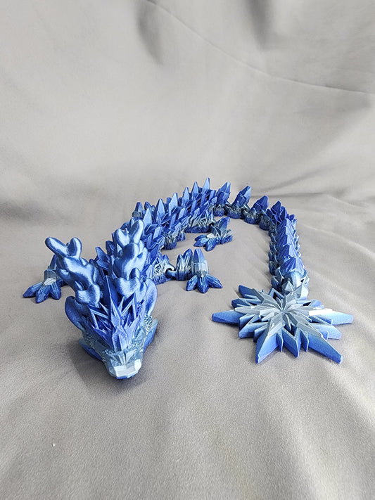 Winter Dragon articulating figurine