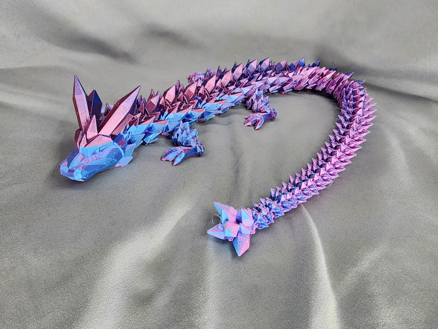 Crystal Dragon articulating figurine is both a fidget toy and glorious decor