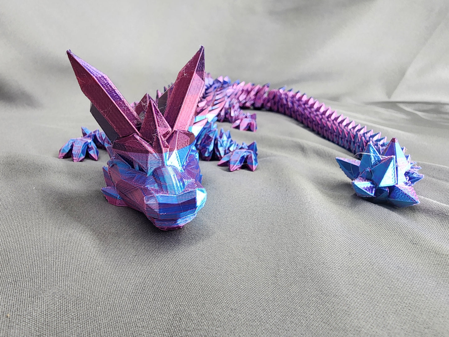 Crystal Dragon articulating figurine is both a fidget toy and glorious decor