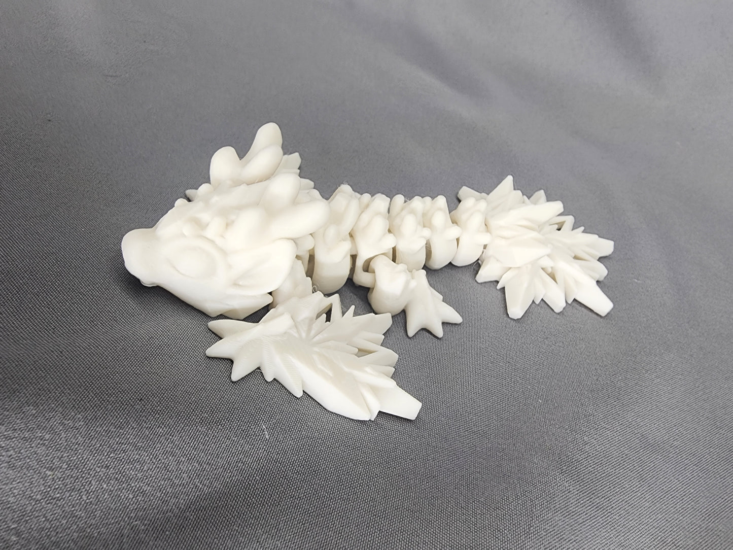Tiny Winter Wyvern articulating figurine