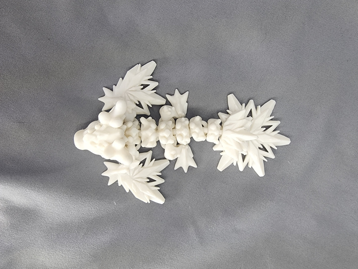 Tiny Winter Wyvern articulating figurine