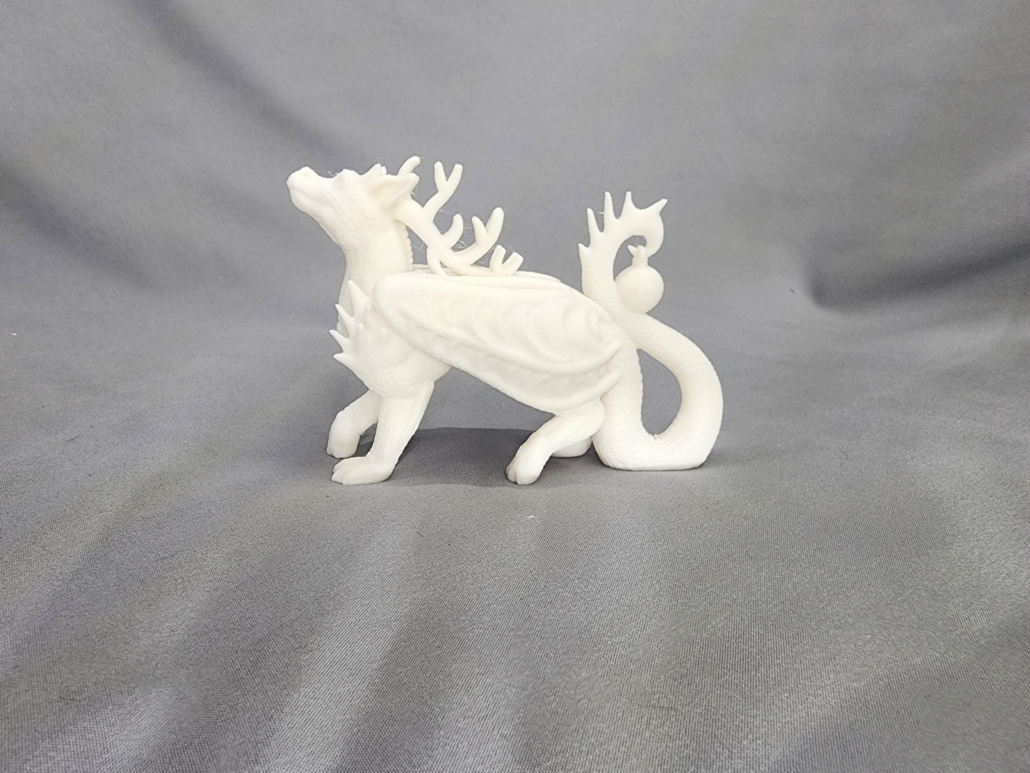 Reindeer Dragon Ornament Figurine