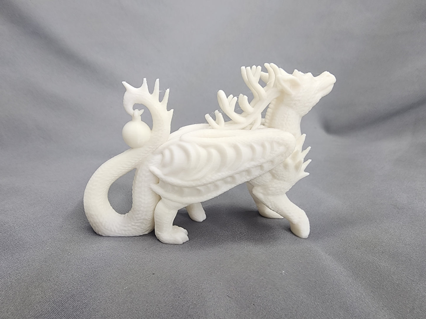 Reindeer Dragon Ornament Figurine