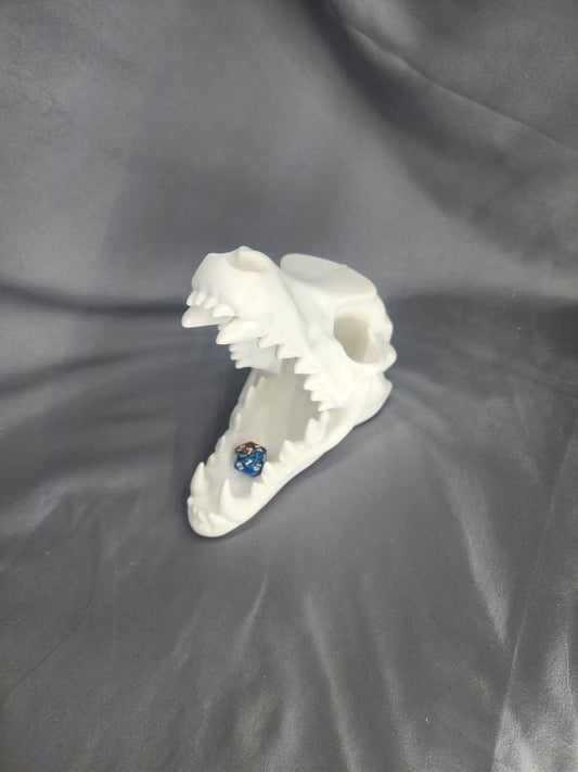 Wolf Skull Dice Tower Decoration add some bite to your tabletop gaming experience with a howling good time