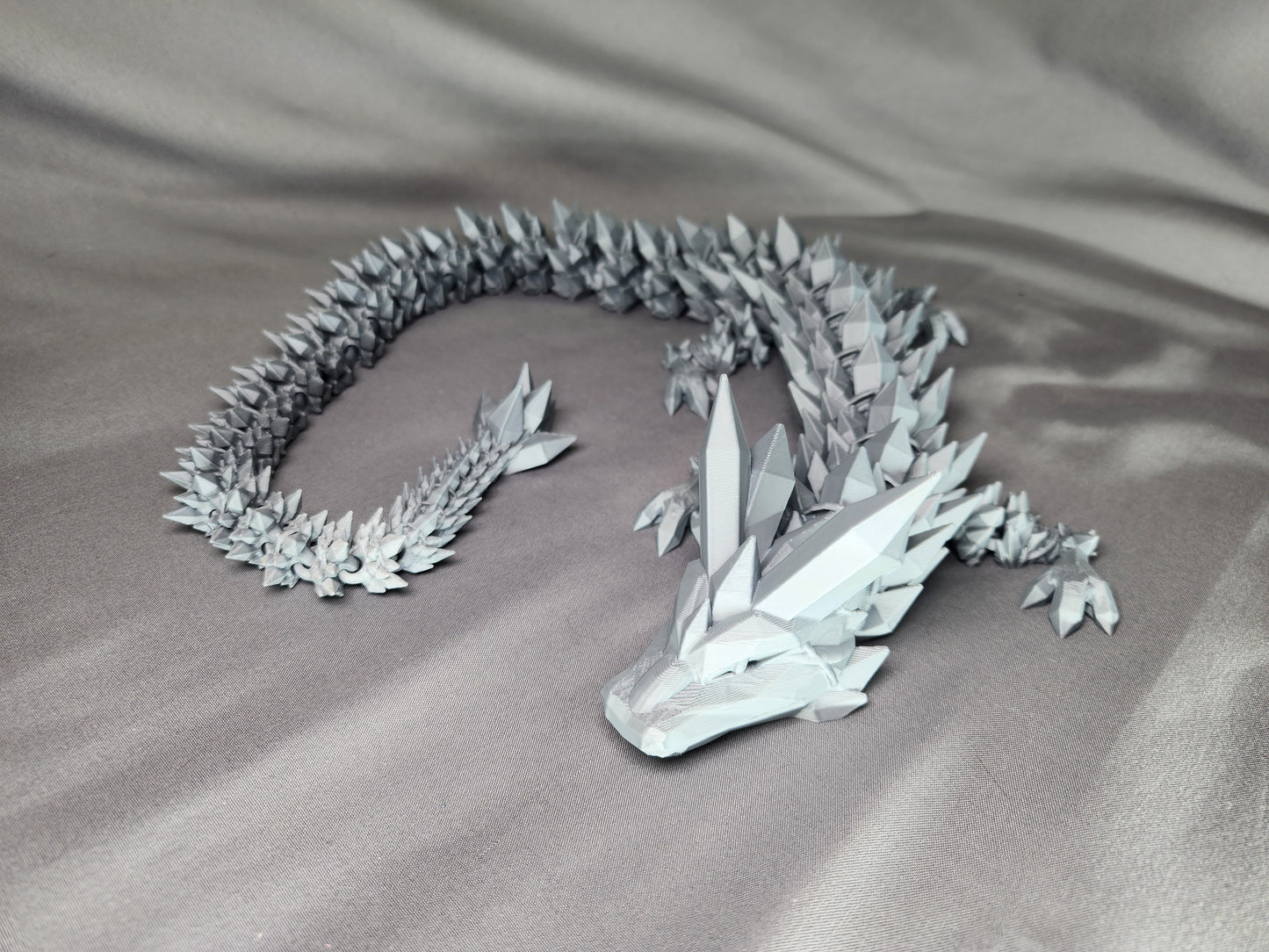 Crystal Dragon articulating figurine is both a fidget toy and glorious decor