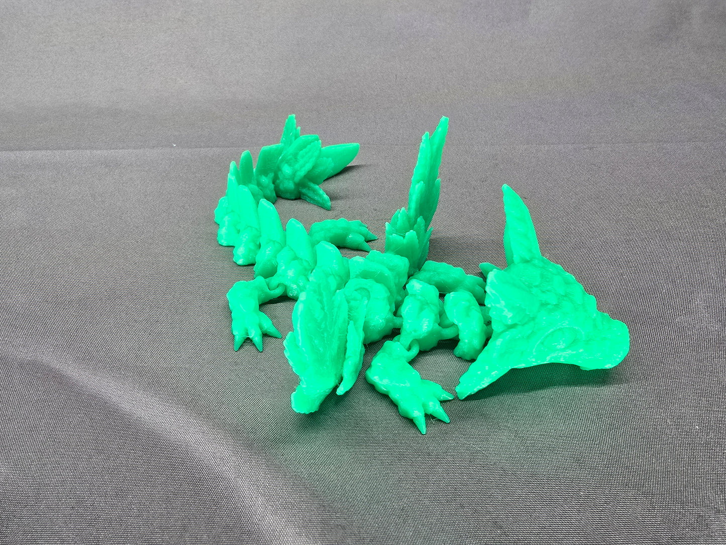 Axolotl Baby Winged Dragon articulating figurine is an adorable fun fidget toy and decoration