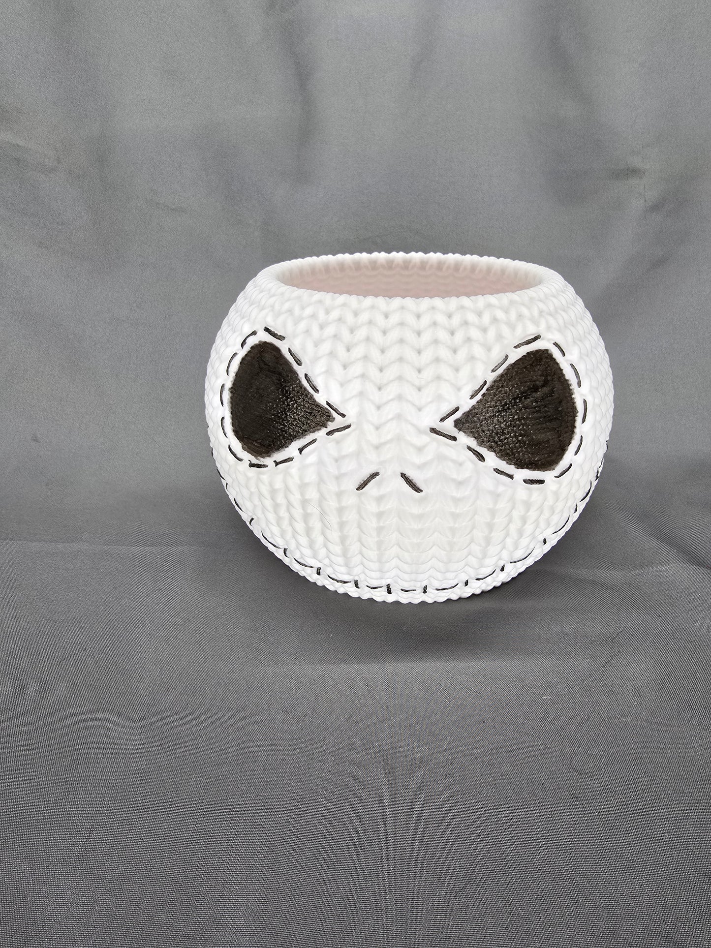 Crochet Jack Skellington bowl