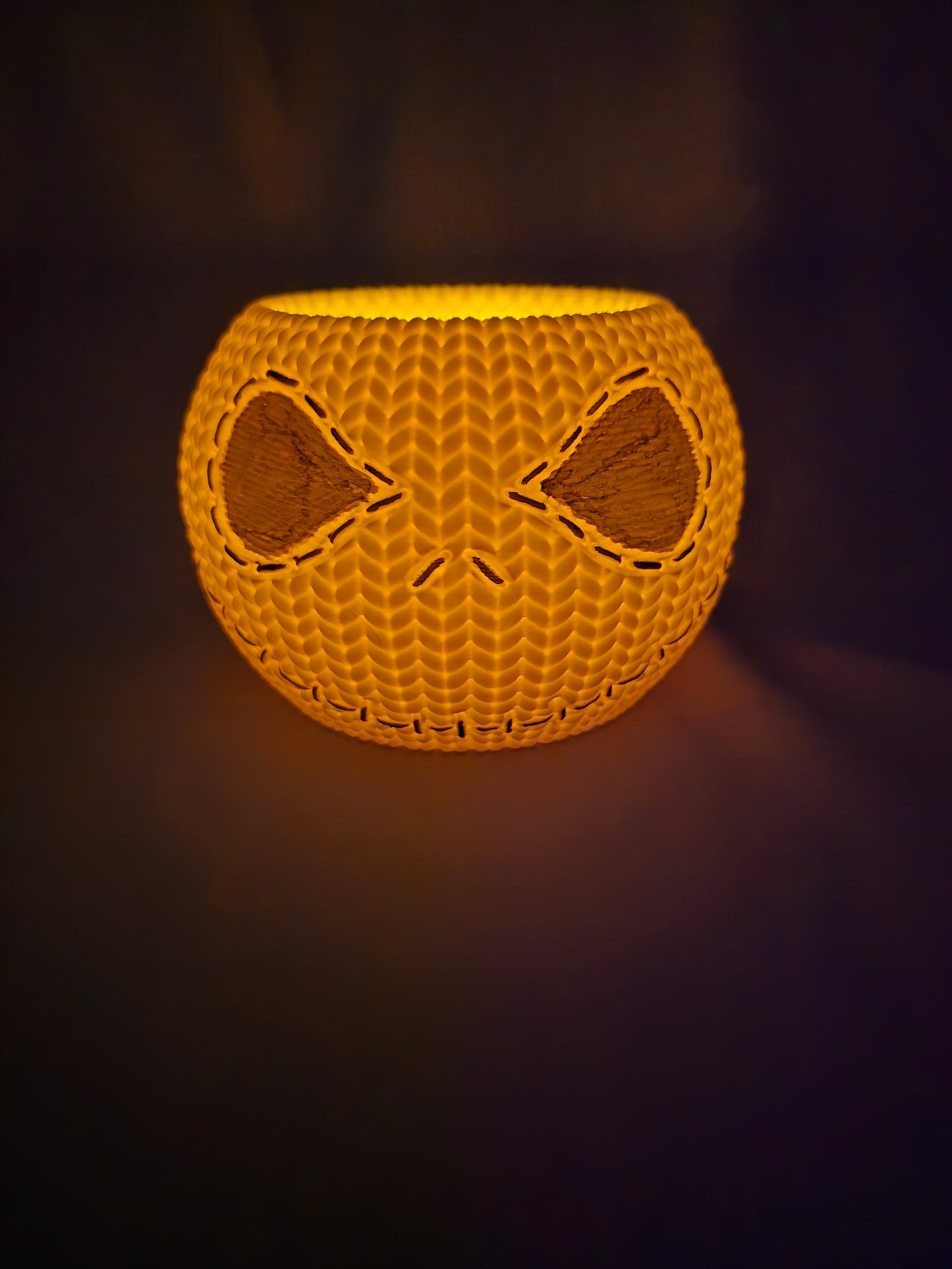 Crochet Jack Skellington bowl