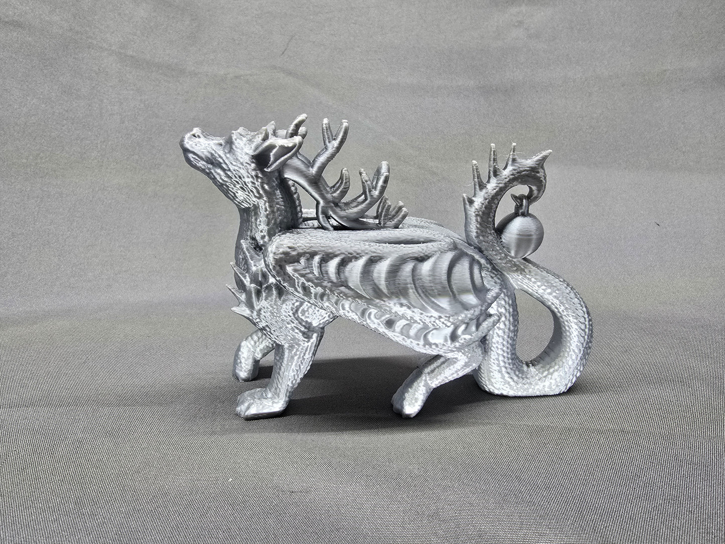 Reindeer Dragon Ornament Figurine