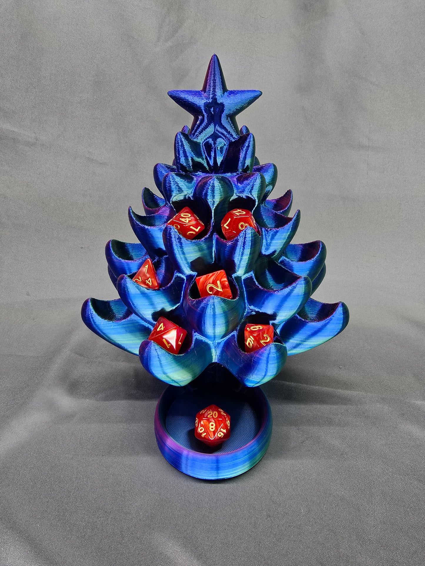 Holiday Tree Dice Tower Dice Holder to bring some holiday cheer to your tabletop gaming experience