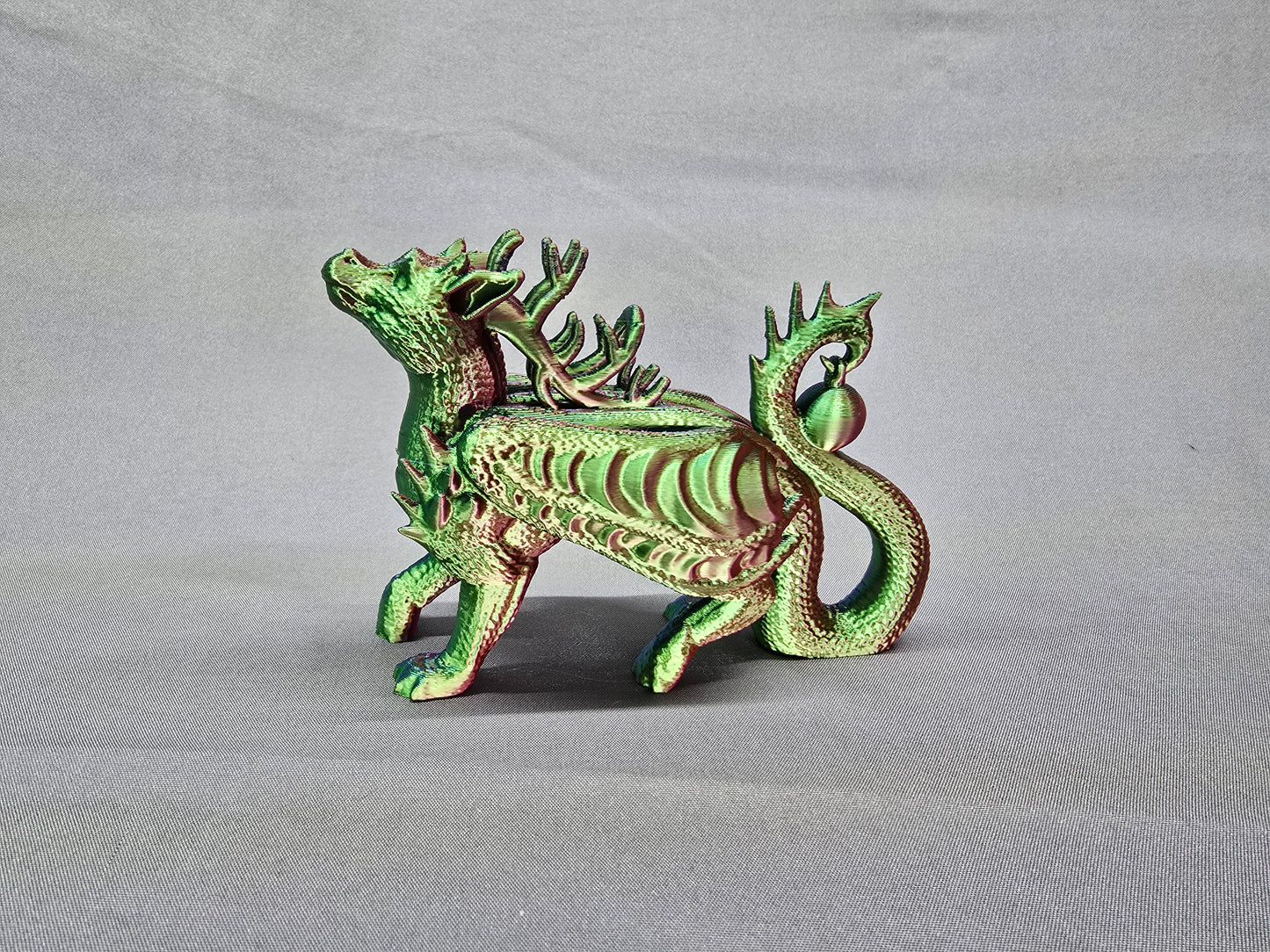 Reindeer Dragon Ornament Figurine