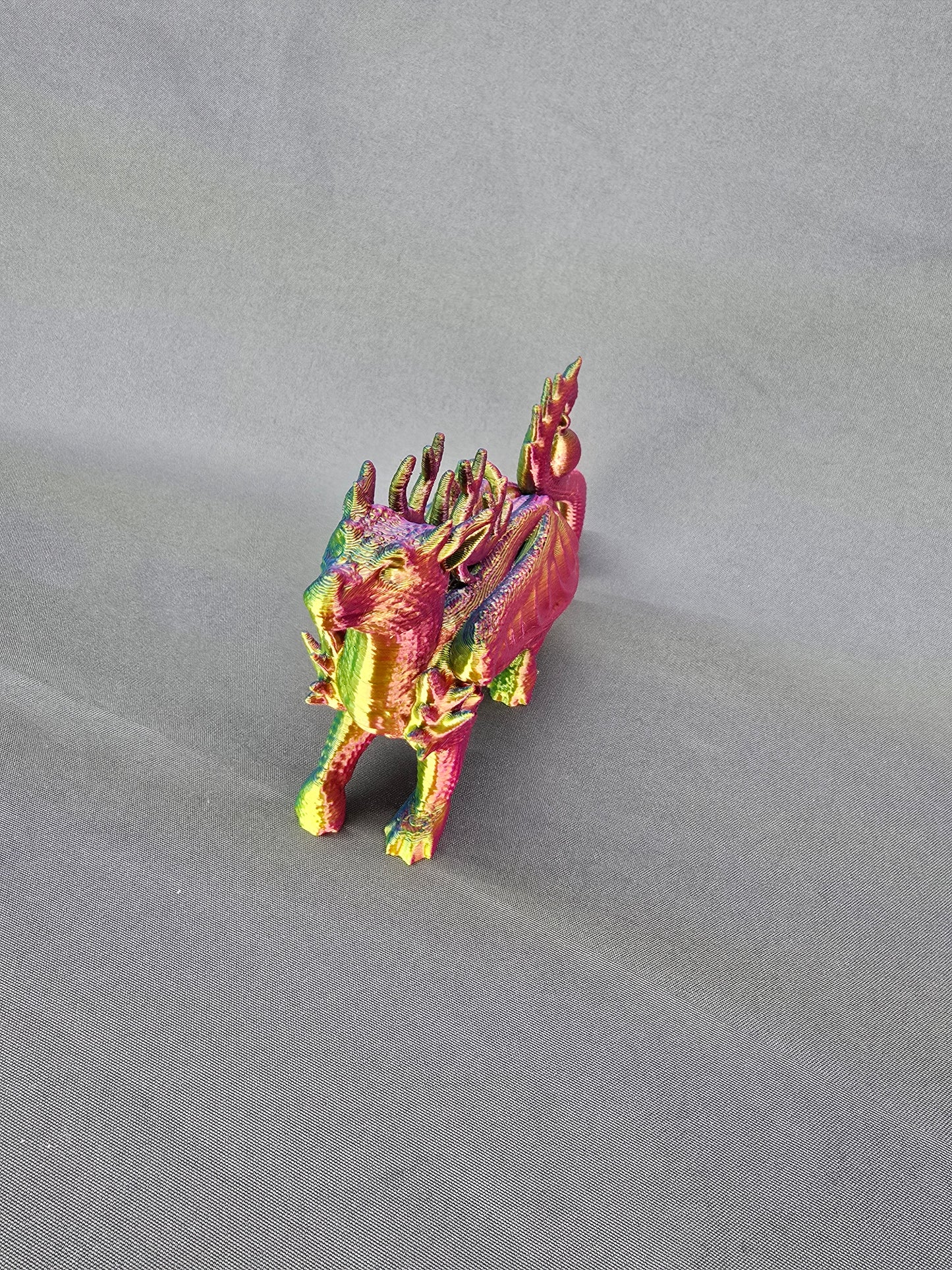 Reindeer Dragon Ornament Figurine