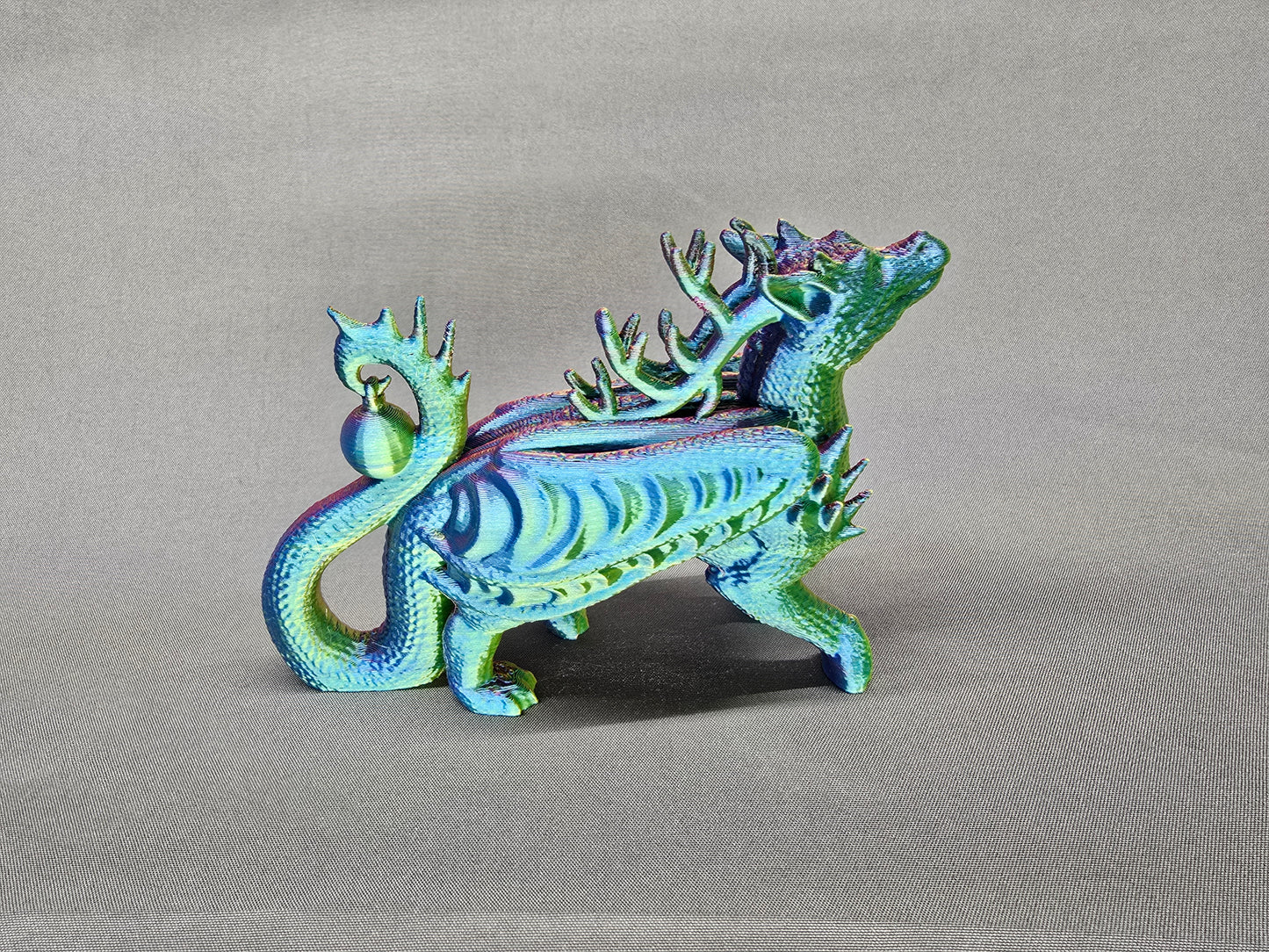 Reindeer Dragon Ornament Figurine