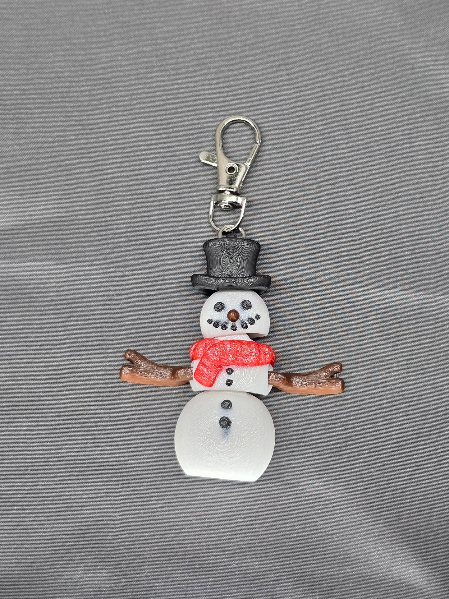 Snowman keychain ornament holiday decoration