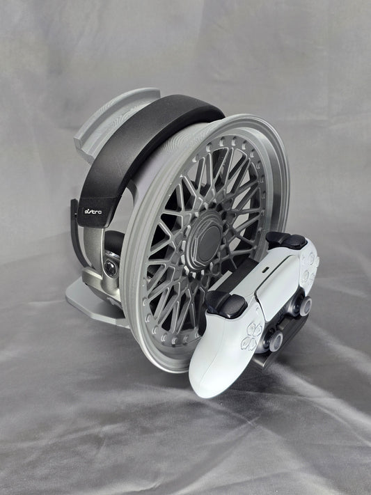Wheel Headset & Controller charging stand will really rev up your gaming setup