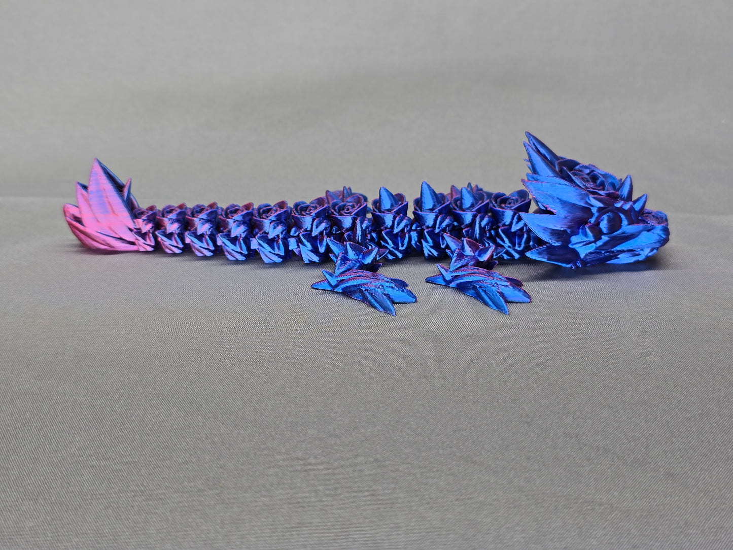 Rose Dragon Baby articulating figurine