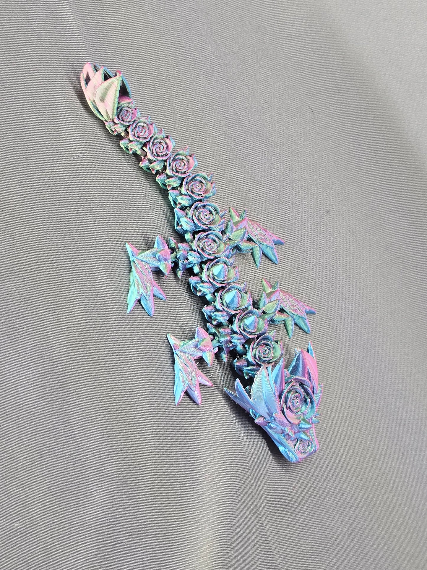 Rose Dragon Baby articulating figurine