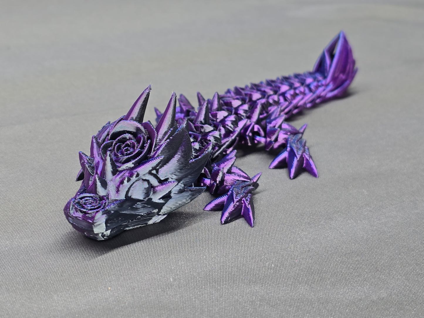 Rose Dragon Baby articulating figurine