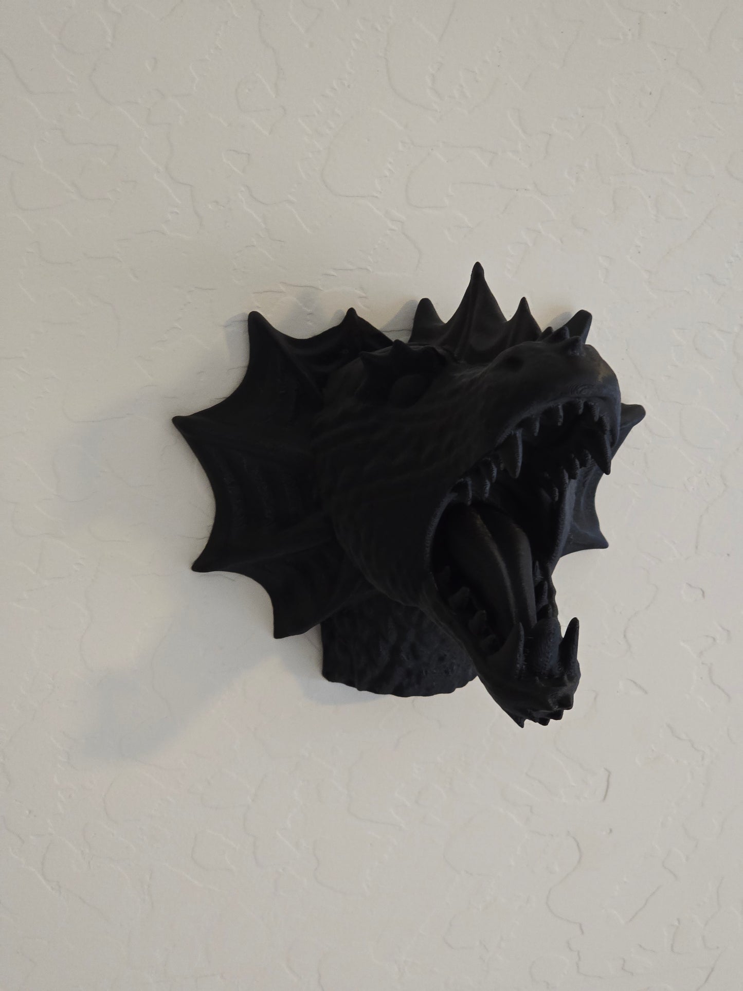 Fin Dragon Head wall mount gothic mythical decor