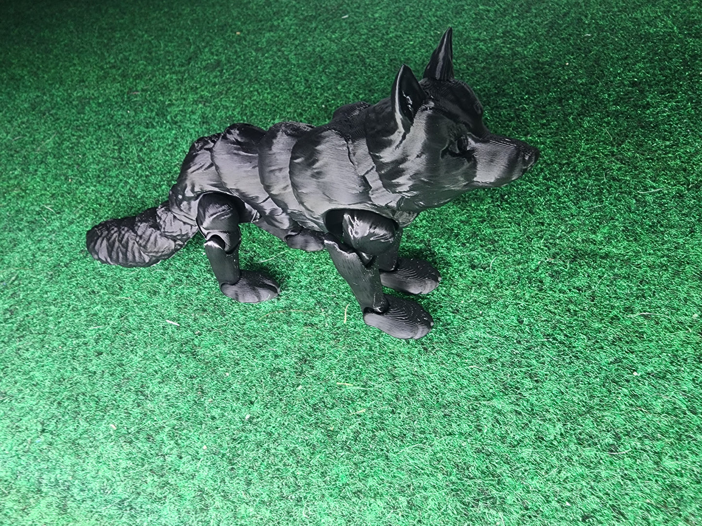 Wolf articulating figurine