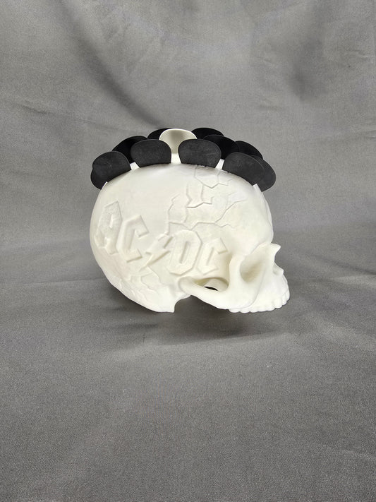 Guitar Pick Mohawk Band Engraved Skull decoration