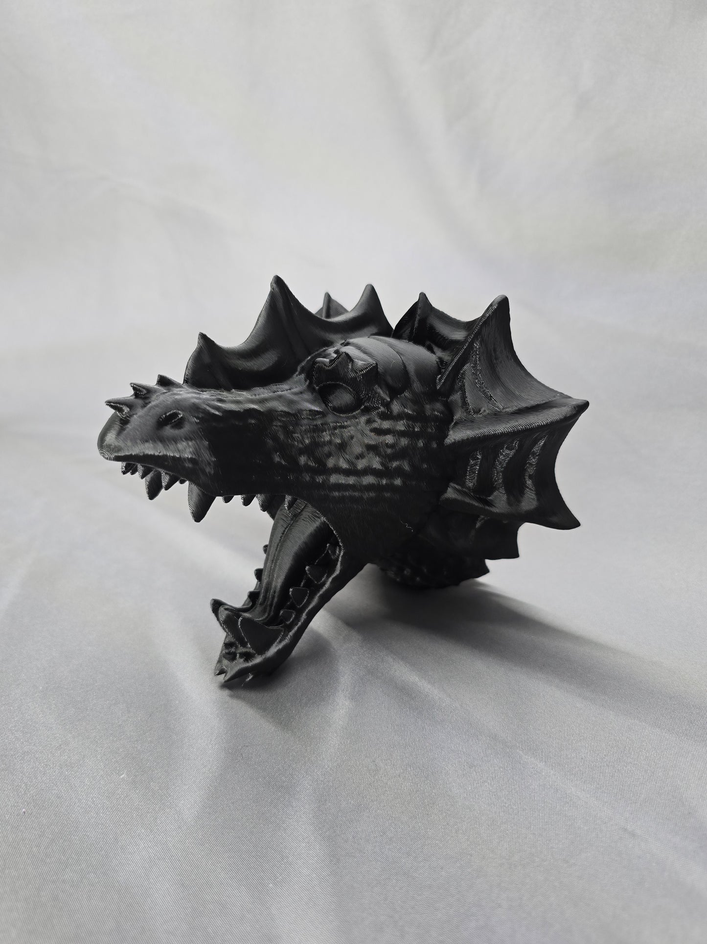 Fin Dragon Head wall mount gothic mythical decor