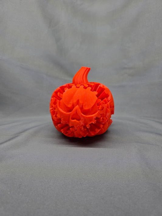 Jackolantern Gear Head rotating articulating figurine decoration fidget for Halloween