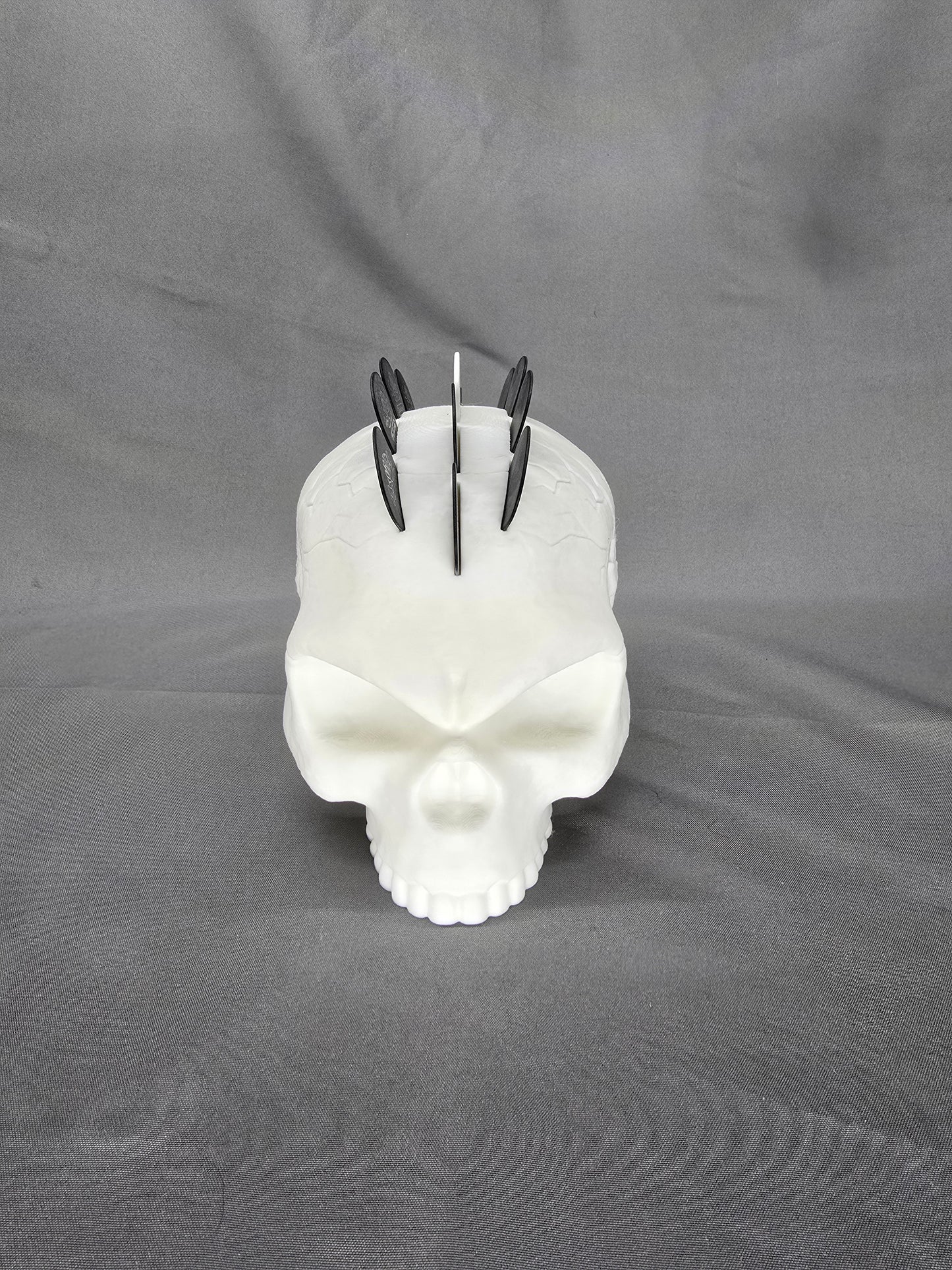 Guitar Pick Mohawk Band Engraved Skull decoration