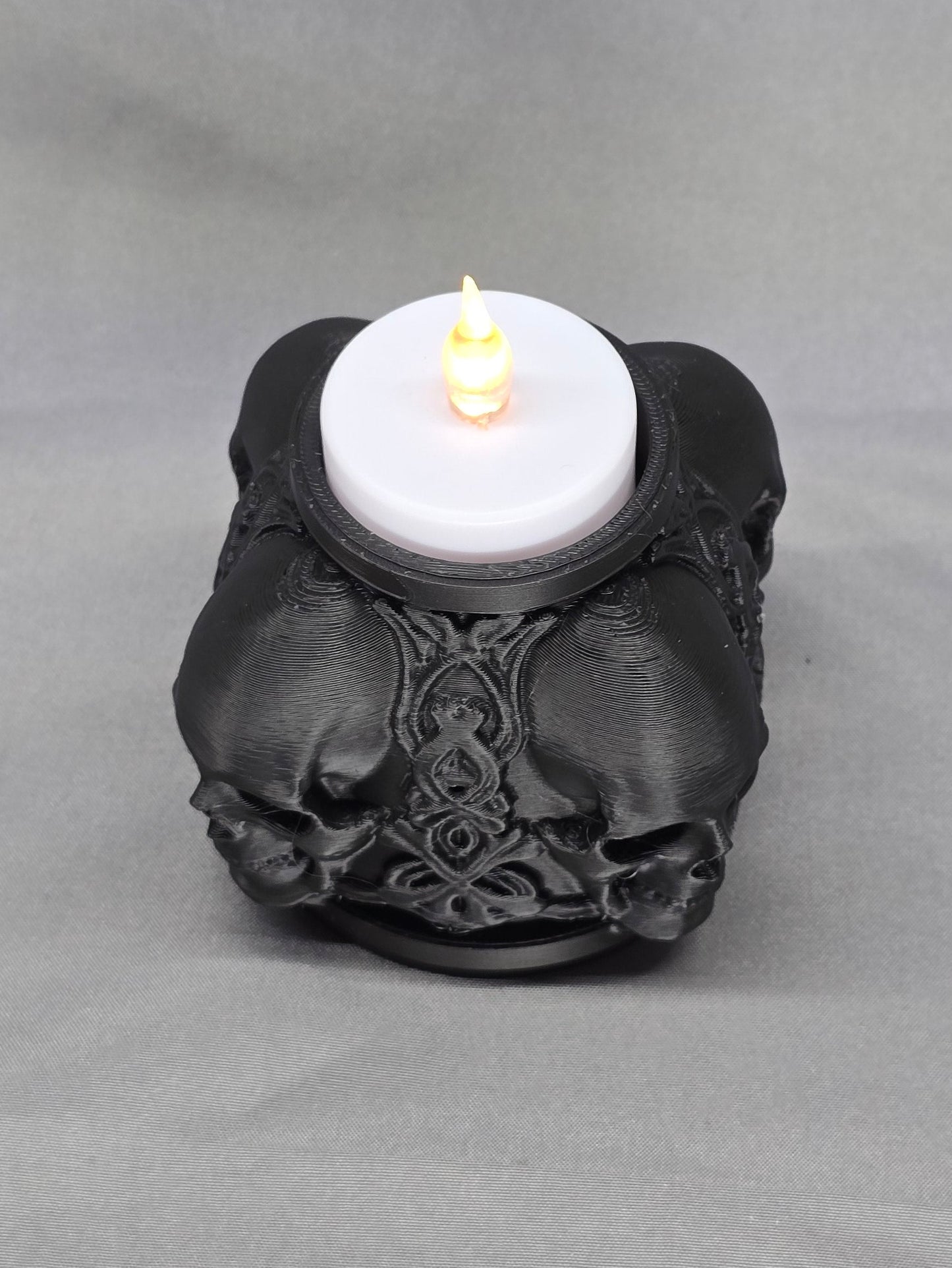 Skull Candle Holder