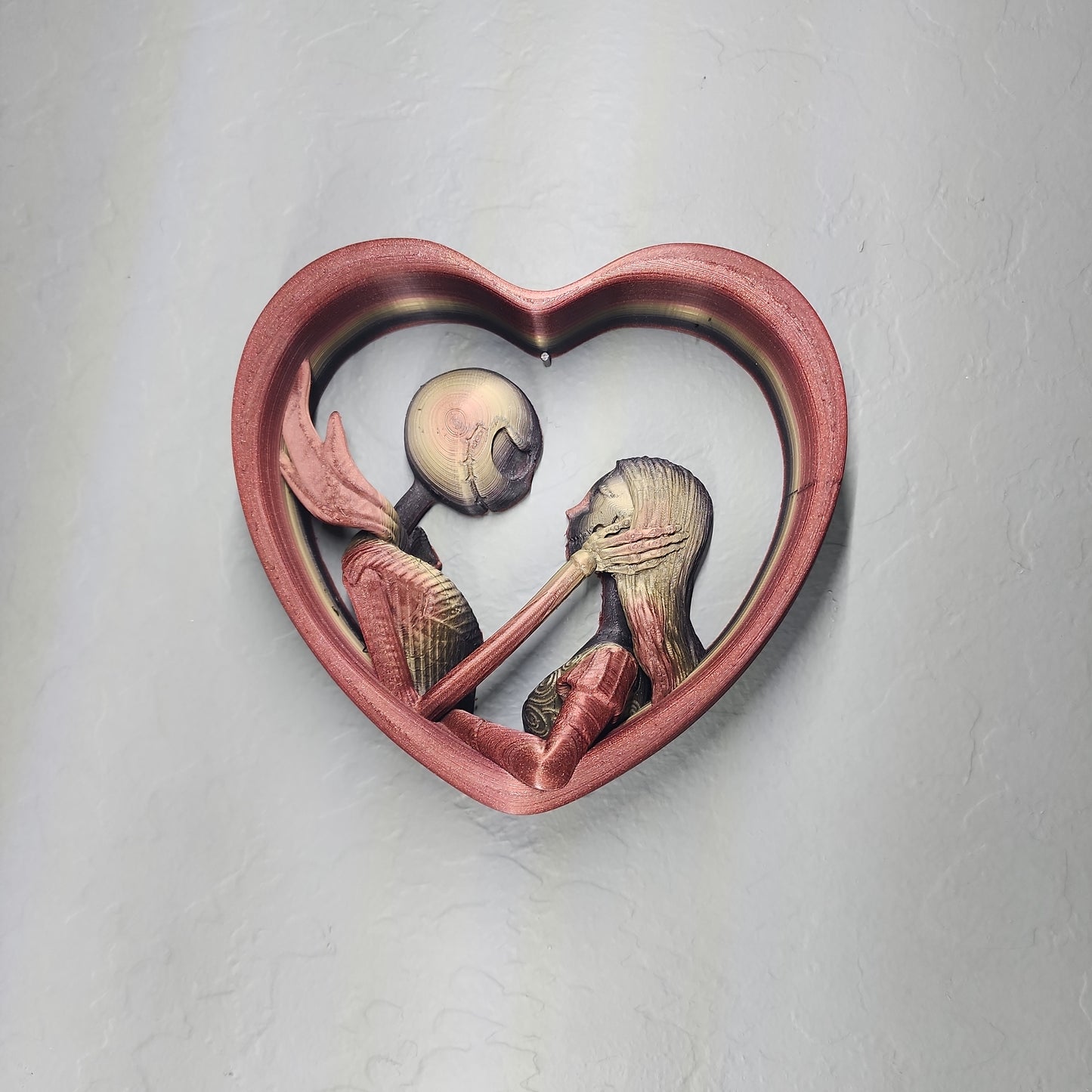 Jack and Sally heart-shaped decoration