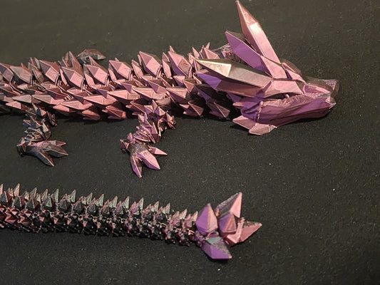 Crystal Dragon articulating figurine is both a fidget toy and glorious decor