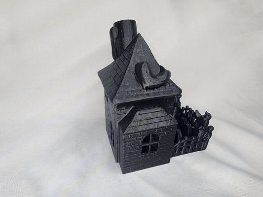Haunted House Dice Tower is the perfect decoration and dice game accessory for Halloween or year-round.