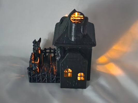 Haunted House Halloween Decoration hollow light