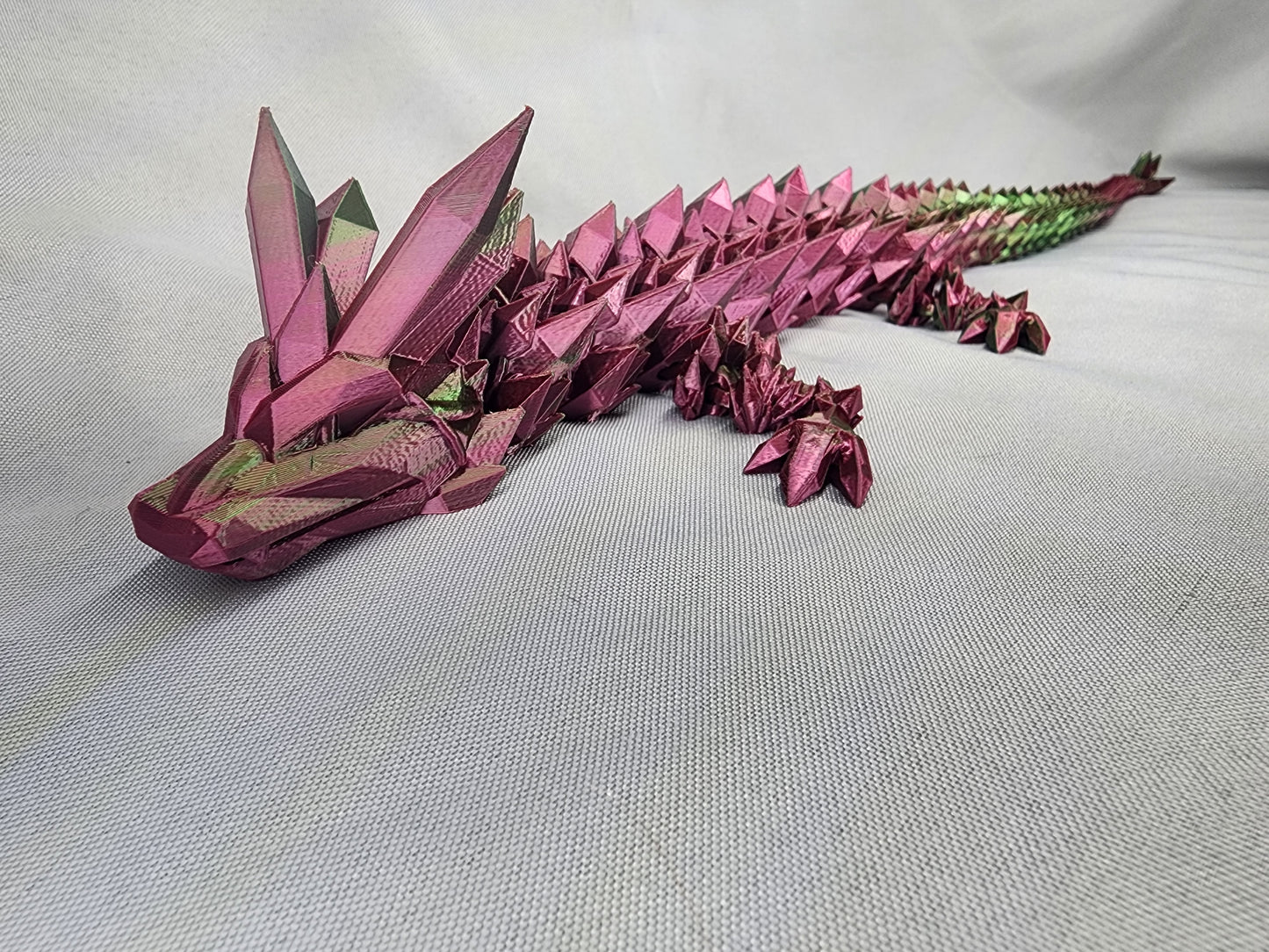 Crystal Dragon articulating figurine is both a fidget toy and glorious decor