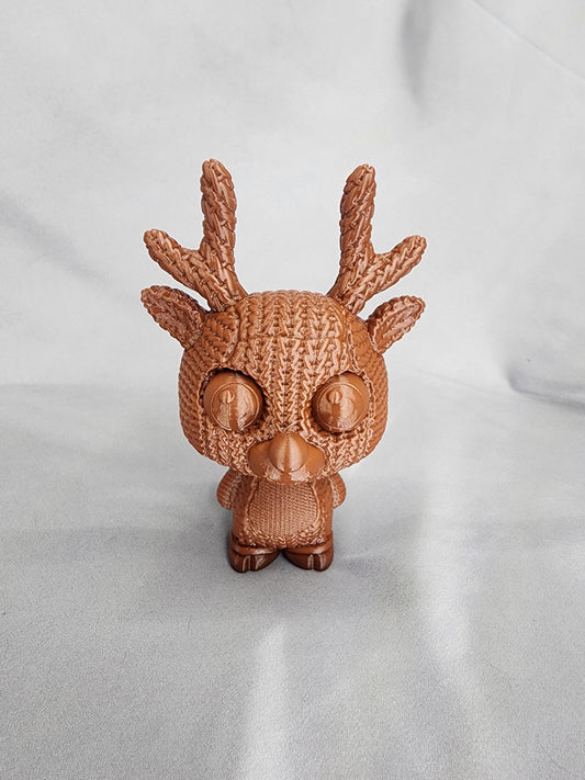 Knitted Reindeer 3D printed