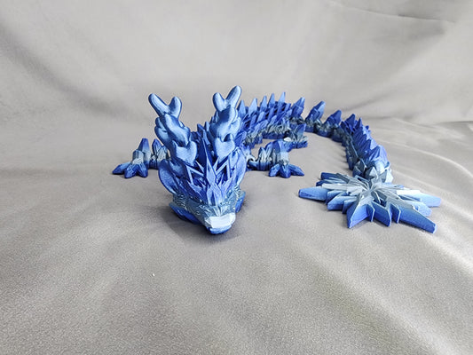 Winter Dragon articulating figurine