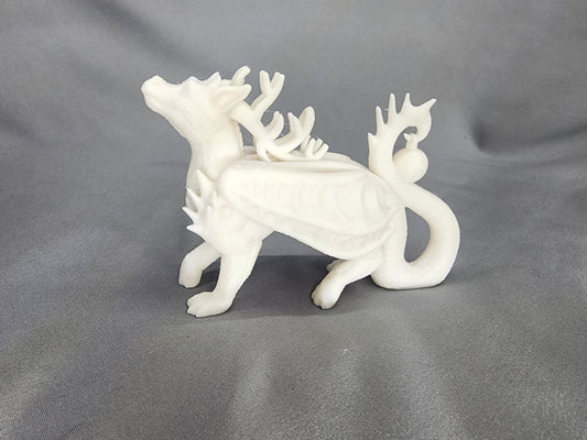 Reindeer Dragon Ornament Figurine