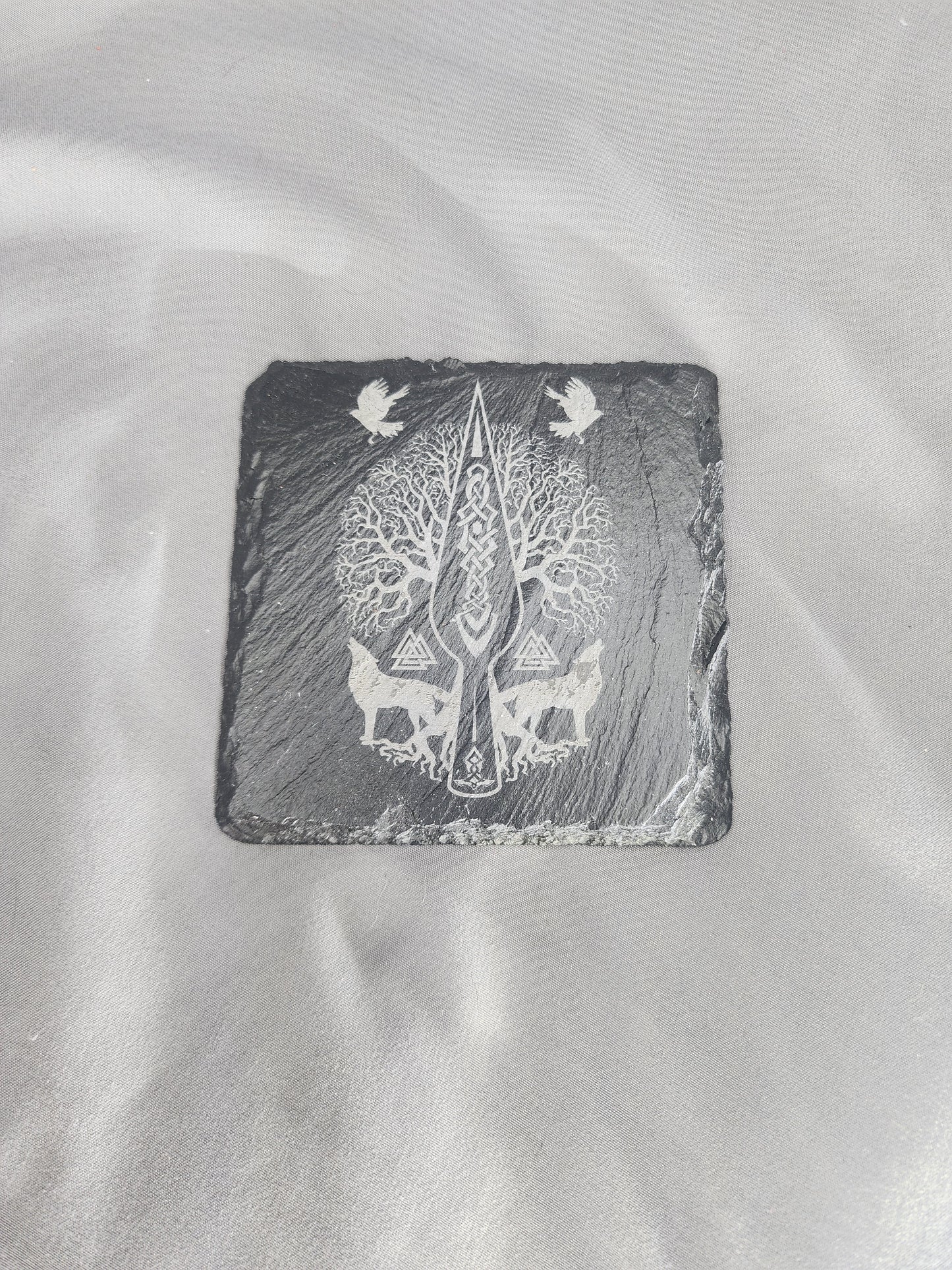 Slate Coaster 4" Square Engraved