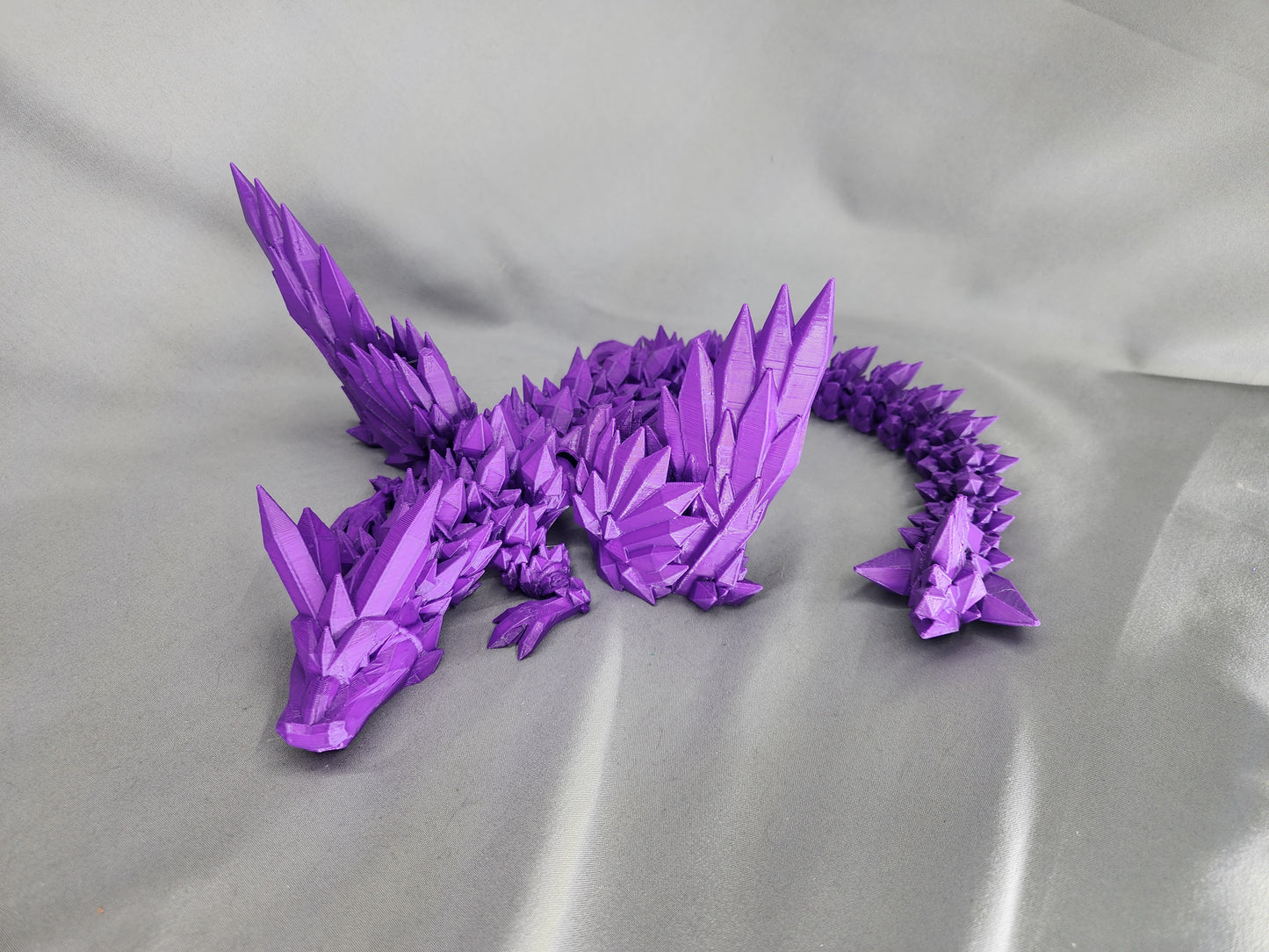 Crystal Wing Dragon articulating figurine is a beautiful, fun fidget toy and decoration