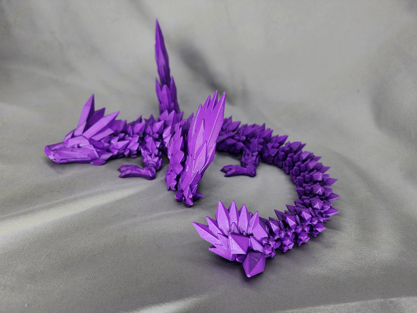 Crystal Wing Dragon articulating figurine is a beautiful, fun fidget toy and decoration