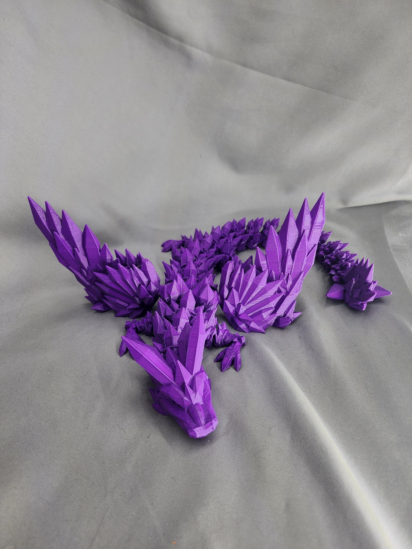 Crystal Wing Dragon articulating figurine is a beautiful, fun fidget toy and decoration